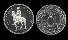 MEDAILLE DE CHARLEMAGNE .ECU 1992 . - Royaux / De Noblesse