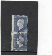 FRANCE    2 Timbres Se Tenant 60 C   1945    Y&T: 686   Marianne De Dulac   Oblitérés - 1944-45 Marianne Van Dulac