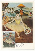 FRANCE - Carte Maximum - 1,00F Degas / Danseuse Au Bouquet Saluant - Premier Jour - Paris - 1970 - 1970-79