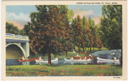 Scene In Phalen Park, St. Paul - (Minn., USA) - Canoes - St Paul