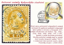 Czech Rep. / My Own Stamps (2018) 0789 CM: The World Of Philately - Postage Stamps Of The Austrian Empire (1873) - Lettres & Documents