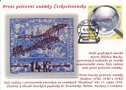 Czech Rep. / My Own Stamps (2018) 0800 CM: The World Of Philately - Postage Stamps Of Czechoslovakia (1920) Air Mail - Cartas & Documentos