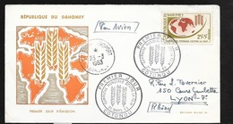 Dahomey FDC Lettre Illustrée Circulée 1er Jour Cotonou Le 21/03/1963 N°191 Campagne Mondiale Contre La Faim  TB - Lettres & Documents