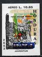 Honduras 2002, 125th PANI, Social Awarness Organization, IMPERFORATED PROOF - Errores En Los Sellos