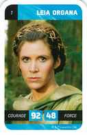 N° 01 LEIA ORGANA < CARTE STAR WARS LECLERC 2018 - Star Wars