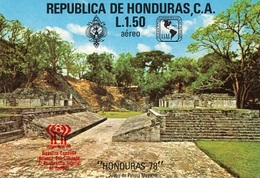 Honduras 1978, Football World Cup In Argentina, Maya Ruins, Red Overpr. BF - Indianer