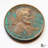 US - 1 Cent - Lincoln - 1928 - 1909-1958: Lincoln, Wheat Ears Reverse