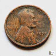 US - 1 Cent - Lincoln - 1937 - 1909-1958: Lincoln, Wheat Ears Reverse