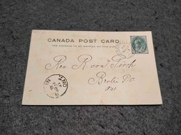 CANADA STATIONERY CARD EGANVILLE CANCEL 1902 - 1860-1899 Regno Di Victoria