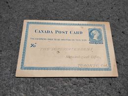 CANADA STATIONERY CARD CIRCULATED 1882 - 1860-1899 Victoria