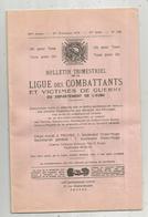 Bulletin Trimestriel De La LIGUE Des COMBATTANTS Et Victimes De Guerre De L'AUBE , 1978 , Frais Fr 1.95 E - Unclassified