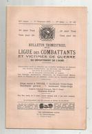 Bulletin Trimestriel De La LIGUE Des COMBATTANTS Et Victimes De Guerre De L'AUBE , 1979 , Frais Fr 1.95 E - Ohne Zuordnung