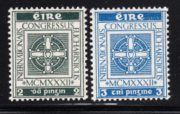 Ireland 1932 MH Scott #85-#86 Set Of 2 Cross Of Cong, Chalice - Nuovi