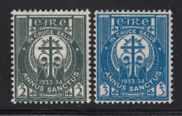 Ireland 1933 MH Scott #88-#89 Set Of 2 Adoration Of The Cross - Holy Year - Unused Stamps