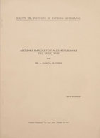 34 1967. ALGUNAS MARCAS POSTALES ASTURIANAS DEL SIGLO XVIII Y CONTRIBUCION AL ESTUDIO DEL CORREO EN ASTURIAS MARCAS POST - Otros & Sin Clasificación