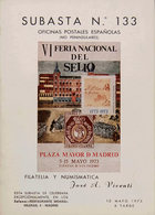 48 1973. SUBASTA Nº133, COLONIAS ESPAÑOLAS. José A.Vicenti. Madrid, 1973. - Otros & Sin Clasificación