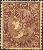 279 1868. * 98. 50 Mils Violeta. Color Intenso. MAGNIFICO. Edifil 2018: 34? - Altri & Non Classificati