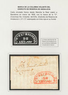 316 1833. Primera Guerra Carlista 1833-1840 Espectacular Colección-estudio De Historia Postal Relativa A La Primera Guer - Otros & Sin Clasificación