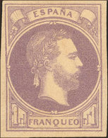 319 1874. (*) 158. 1 Real Violeta. MAGNIFICO. Edifil 2013: 410? - Altri & Non Classificati