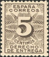 448 1931. ** 592. 5 Cts Negro. Excelente Centraje. MAGNIFICO. - Otros & Sin Clasificación