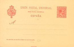 859 1892. (*) EP31, EP31A, EP31B. Conjunto Del 10 Cts Carmín Sobre Tres Tarjetas Entero Postales, Sobre Diferentes Papel - Other & Unclassified