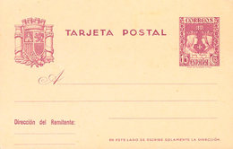 943 1937. (*) EP81. 15 Cts Violeta Sobre Tarjeta Entero Postal. MAGNIFICA. Edifil 2018: 66? - Other & Unclassified