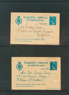 965 (1922ca). Sobre EPM2A(8). Interesante Conjunto De Ocho Tarjetas Entero Postales Militares Circuladas Con Diversas Ma - Other & Unclassified