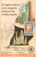 966 1937. Tarjeta Postal De Campaña. SIN REGATEAR ESFUERZOS QUE LA RETAGUARDIA PRODUZCA LO QUE EL FRENTE NECESITA, Del C - Other & Unclassified