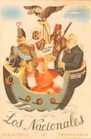 991 (1936ca). Tarjeta Postal Ilustrada Del Ministerio De Propaganda. LOS NACIONALES. MAGNIFICA Y MUY RARA. - Sonstige & Ohne Zuordnung