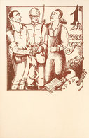 1006 1938. Tarjeta Postal Ilustrada. 1 DE MAYO DE 1938. MAGNIFICA Y RARA. - Andere & Zonder Classificatie