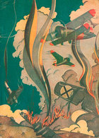 1008 1938. Tarjeta Postal Ilustrada (Batalla Aérea). EJERCITO POPULAR / PERIODICO DEL COMBATIENTE. Circulada De FLASSA ( - Andere & Zonder Classificatie