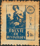 1067 1937. 5 Cts Azul (conservación Habitual). CASTELLON. FRENTE DE JUVENTUDES. BONITO. (Allepuz 5) - Other & Unclassified