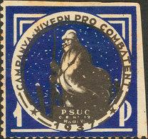 1081 1937. 1 Pts Azul Violeta Y Negro (conservación Habitual). CAMPANYA D'HIVERN PRO CAMBATENT P.S.U.C. BONITO. (Guillam - Otros & Sin Clasificación