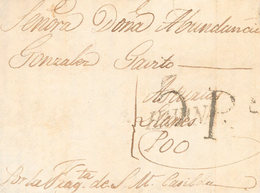 1164 1826. LA HABANA A POO DE LLANES (ASTURIAS). Marca HAVANA (P.E.11) Edición 2004 Y Manuscrito "Por La Fragata De S.M. - Kuba (1874-1898)