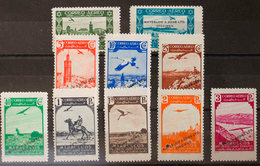 1484 1938. ** 186/95M. Serie Completa. Sobrecarga WATERLOW AND SONS LTD / SPECIMEN. MAGNIFICA Y MUY RARA. Edifil 2013: 9 - Spanish Morocco