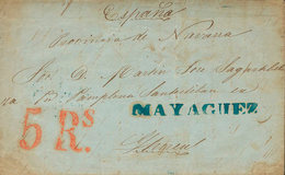 1564 1850. MAYAGÜEZ A ITUREN (PAMPLONA, ESPAÑA). Marca MAYAGUEZ, En Azul (P.E.1) Edición 2004. MAGNIFICA Y MUY RARA. - Porto Rico