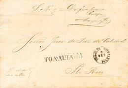 1568 1855. TOA ALTA A SAN JUAN. Marcas TOA ALTA, En Negro (P.E.1) Edición 2004 Y TOA BAJA, En Azul Aplicada En Tránsito, - Puerto Rico