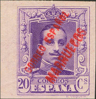 1591 1923. * 21s. 20 Cts Violeta. SIN DENTAR. MAGNIFICO. Edifil 2018: 51? - Marruecos Español