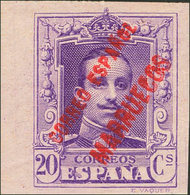 1591 1923. * 21s. 20 Cts Violeta. SIN DENTAR. MAGNIFICO. Edifil 2018: 51? - Spanish Morocco