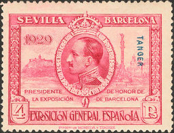 1592 1929. * 46d. 4 Pts Lila Rosa. DENTADO 14. MAGNIFICO. Edifil 2013: 42? - Maroc Espagnol