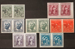 1618 1948. * 157s(2), 159/64s(2). Serie Completa (a Falta Del 45 Cts), En Parejas. SIN DENTAR. MAGNIFICA Y RARISIMA. Edi - Maroc Espagnol