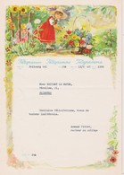 SUISSE 1947 TELEGRAM/TELEGRAMME/TELEGRAMM ILLUSTRE DE FRIBOURG THEME FLEURS - Telegrafo