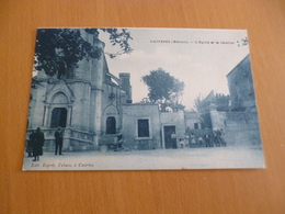 CPA 34 Hérault Castries L'église Et Le Castillet TBE - Castries