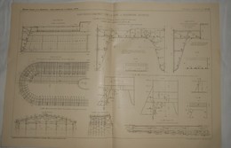 Plan  D'un Pont Route Construit Sur La Save à Krainburg En Autriche. 1912 - Public Works