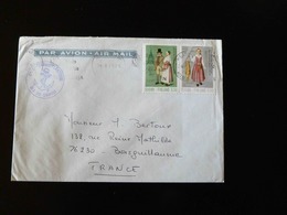 LETTRE  DE FINLANDE POUR BOIS GUILLAUME  AVEC CACHET CIE GENERALE TRANSATLANTIQUE  M/S DE GRASSE - 1960-.... Briefe & Dokumente