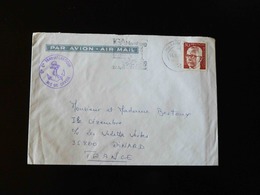 LETTRE  DE HAMBOURG POUR DINARD  AVEC CACHET CIE GENERALE TRANSATLANTIQUE  M/S DE GRASSE - 1960-.... Lettres & Documents