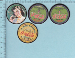 Pogs, Originale Serie #1, 4 En Tout 3 De 8  - Coca-Cola, Coke Cap Pugs, - Sonstige & Ohne Zuordnung