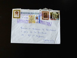 LETTRE  DU VENEZUELA  POUR MONT ST AIGNAN  AVEC CACHET CIE GENERALE TRANSATLANTIQUE  M/S DE GRASSE - 1960-.... Briefe & Dokumente