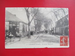 CPA 85 TALMONT  LES GRANDS BOULEVARDS COMMERCE ATTELAGE - Talmont Saint Hilaire