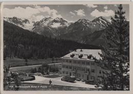 Nationalpark Hotel Il Fuorn - Tanksäule, Postauto, Oldtimer - Photo: Feuerstein - GR Graubünden